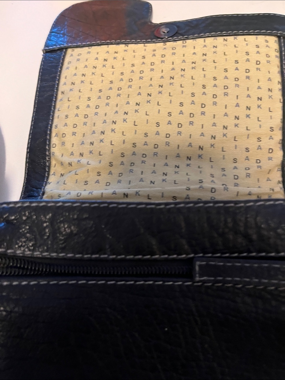 Adrian Klis Crossbody Leather Shoulder Bag - Black - Picture 4 of 4